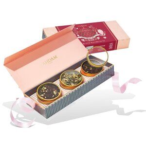 BLUSH - Assorted Tea Gift Set, 3 Premium Teas in Tin Caddy Presentation Box | Lo